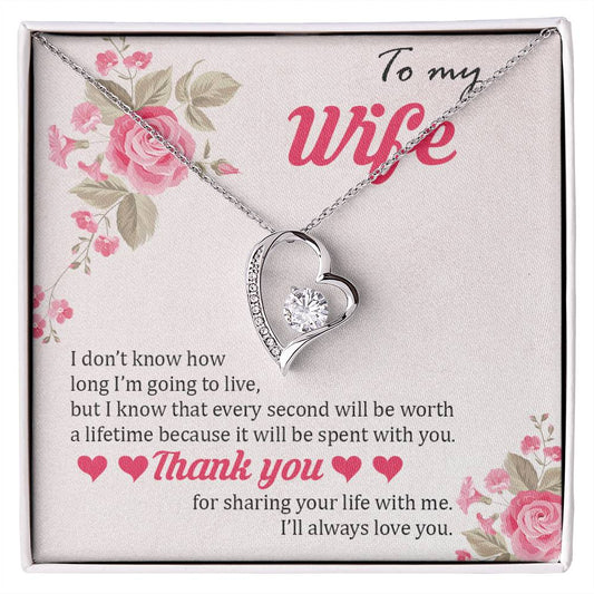 To My Wife | I'll Always Love You - Forever Love Necklace